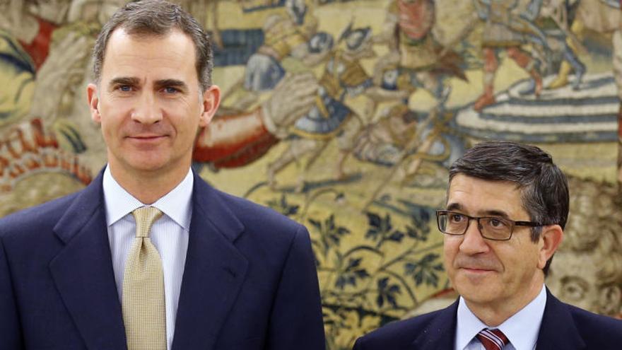 El Rey y Patxi López firman hoy la convocatoria de elecciones.