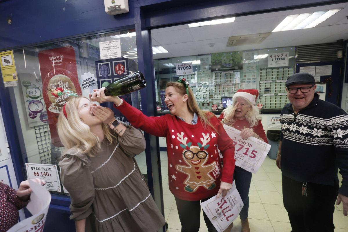 El 77715, segundo quinto premio de la Lotería de Navidad, vendido en Palma