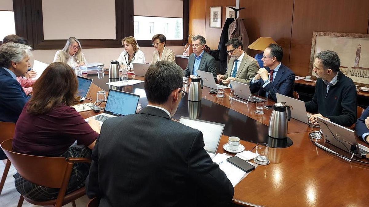 El Consejo de Administación de ACUAES celebrado este jueves.