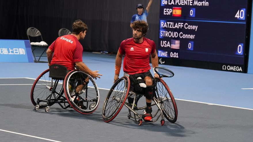 Martín de la Puente y Daniel Caverzaschi hacen historia para el tenis paralímpico español