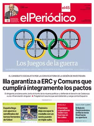 La portada de EL PERIÓDICO del 4 de agosto de 2024