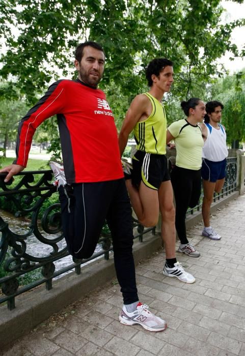 El atleta Alejandro Gomez destacó en las modalidades de carrera de fondo y campo a través. // FdV