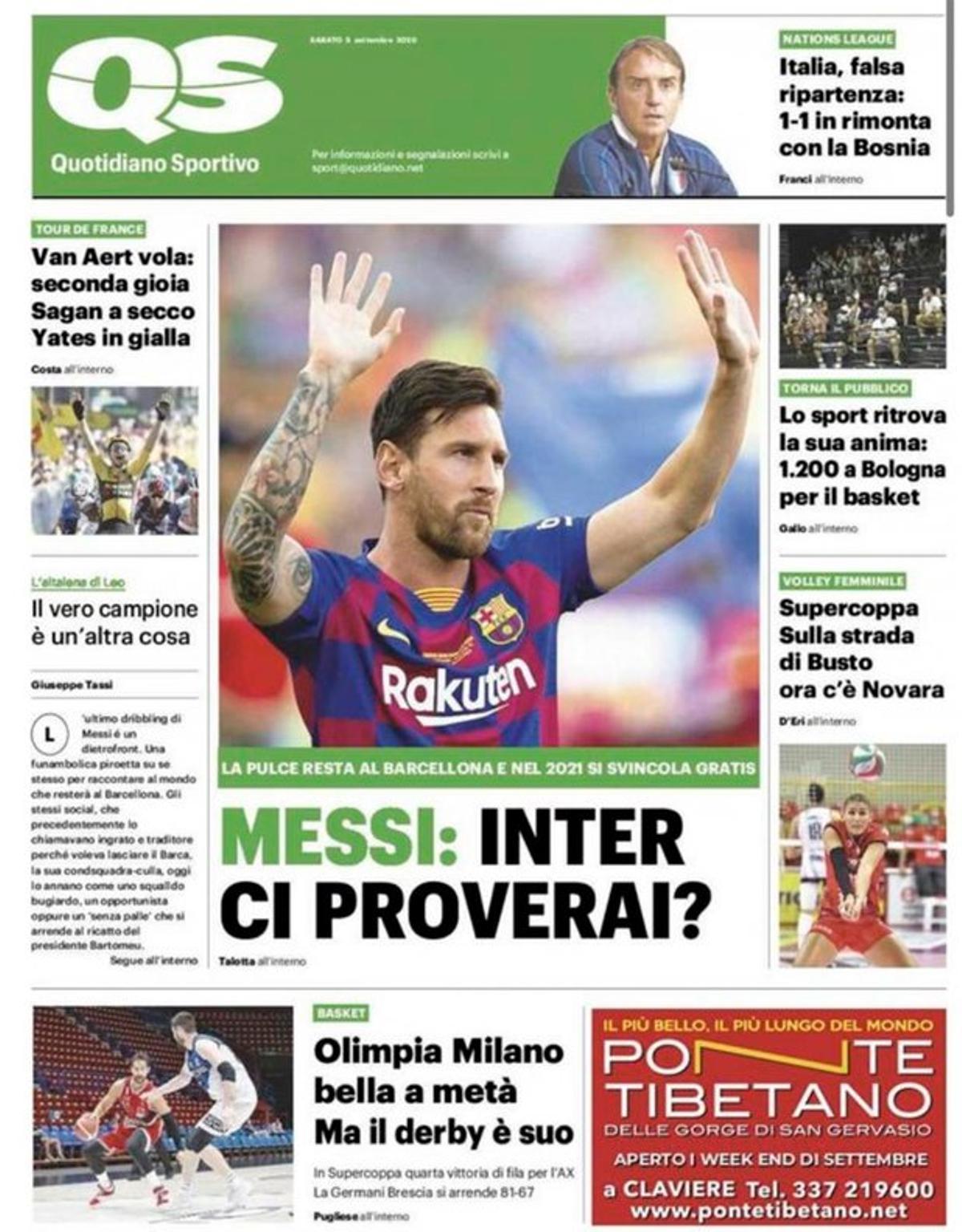 Messi se queda: las portadas de la prensa mundial