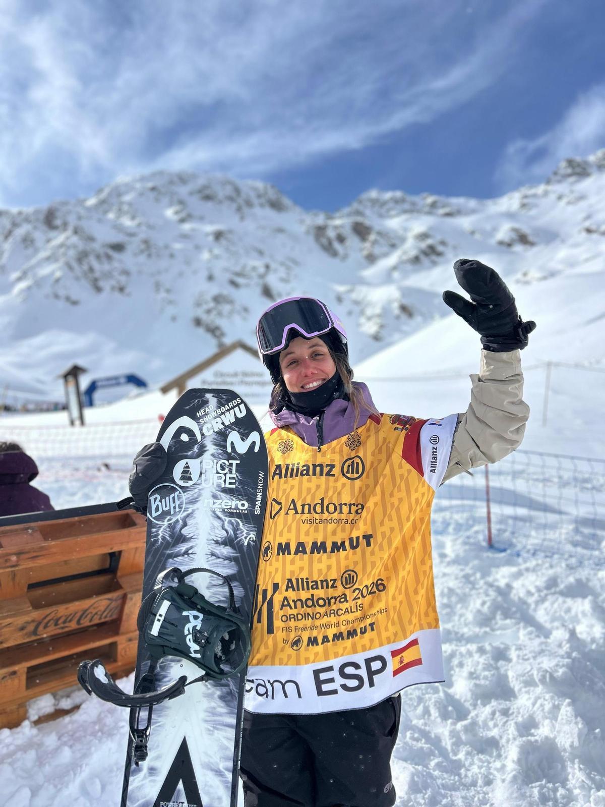 Núria Castán celebra su éxito en el Mundial de 'freeride'