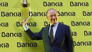 Rato en la salida a bolsa de Bankia en el 2011.