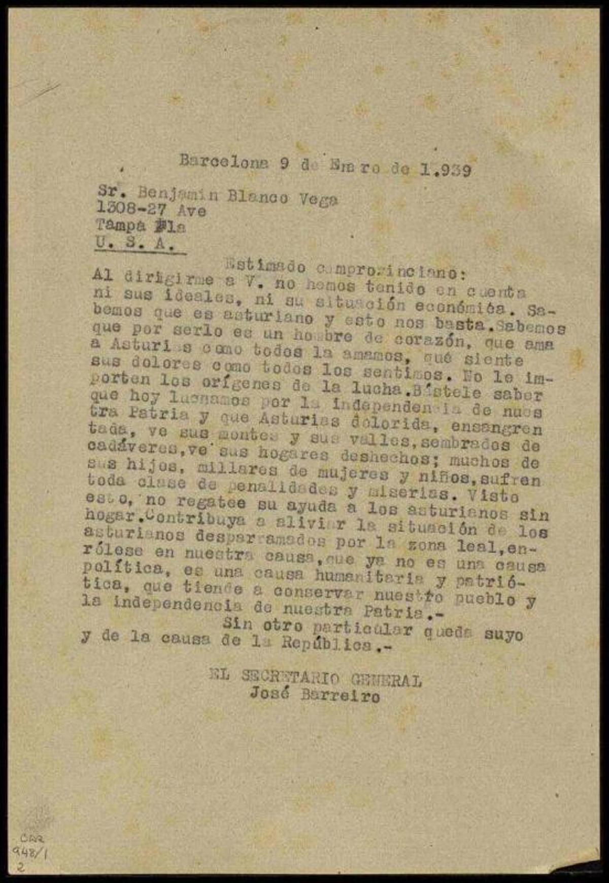 Uno de los expedientes.