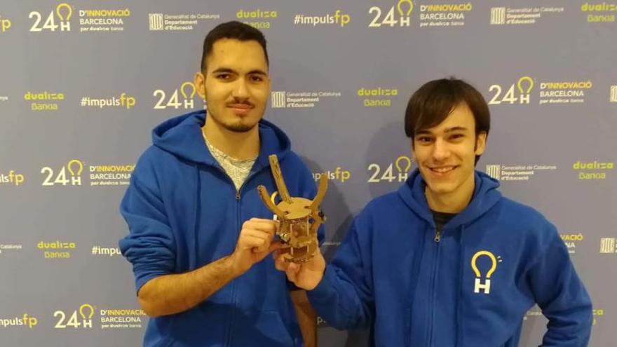 Els alumnes Xavier Muñoz i Pau Vidal