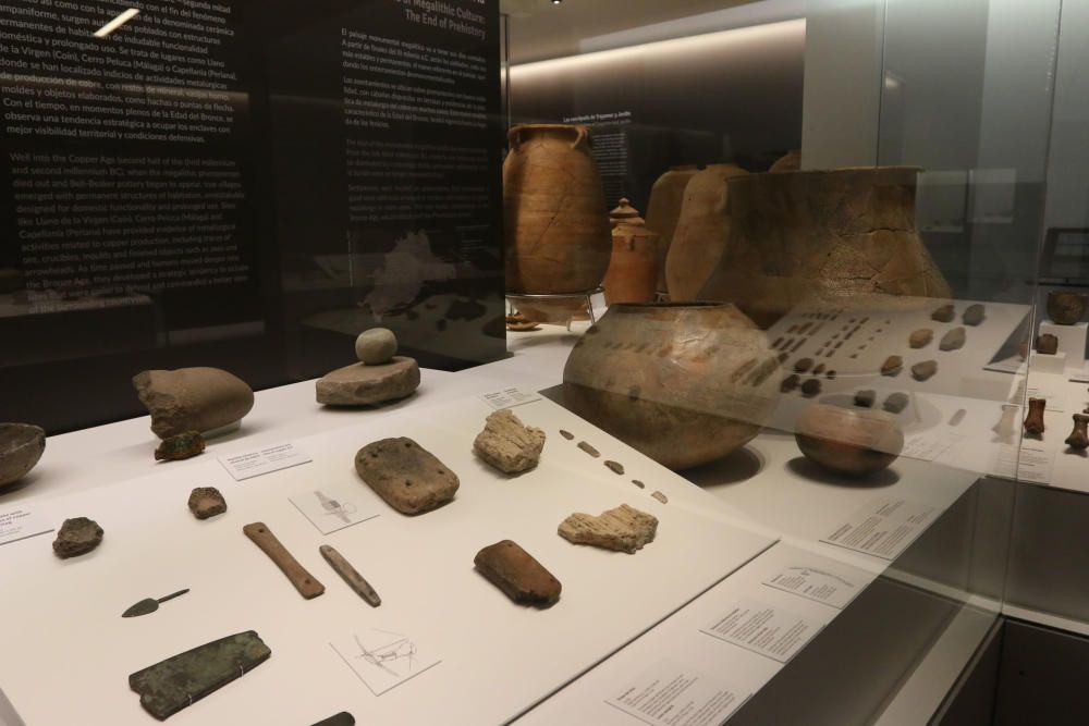 Rosa Aguilar, acompañada por integrantes de la Plataforma de la Aduana y la Asociación de Amigos del Museo de Málaga, ha visitado las instalaciones que, por el momento, siguen sin fecha de apertura co