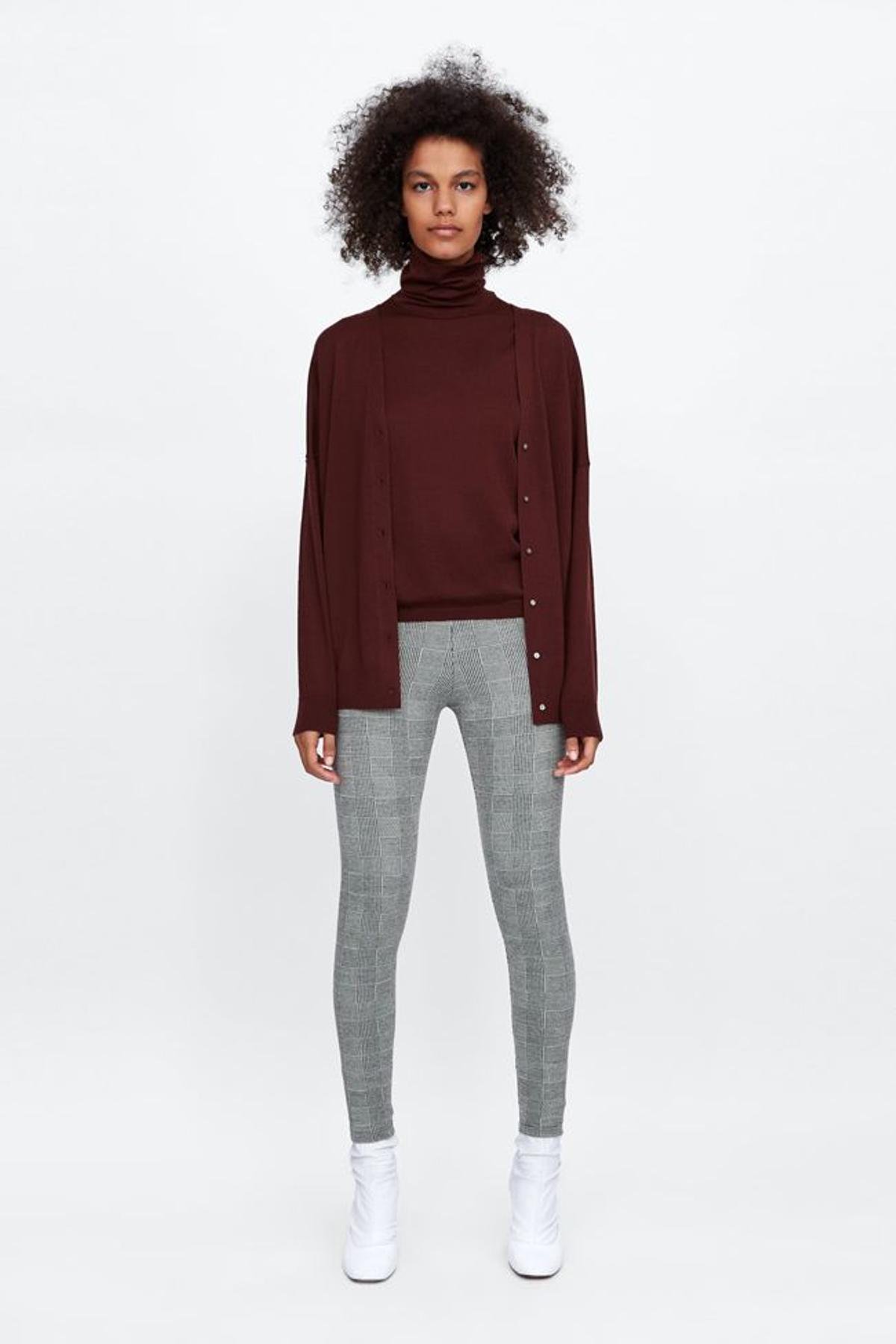 Legging de cuadros de Zara