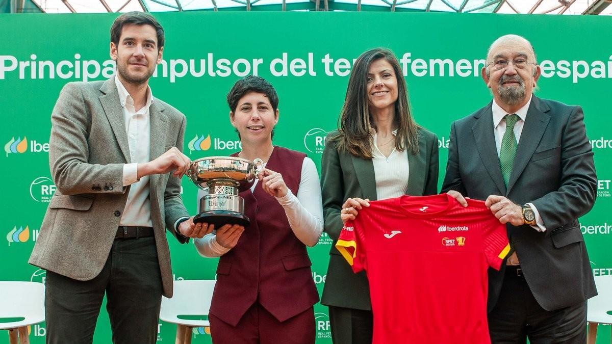 Carla Suárez, durante su presentación oficial