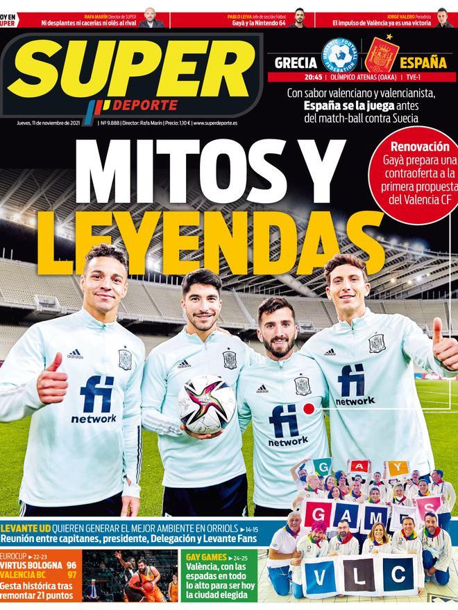 Portadas de SUPER en el mes de noviembre