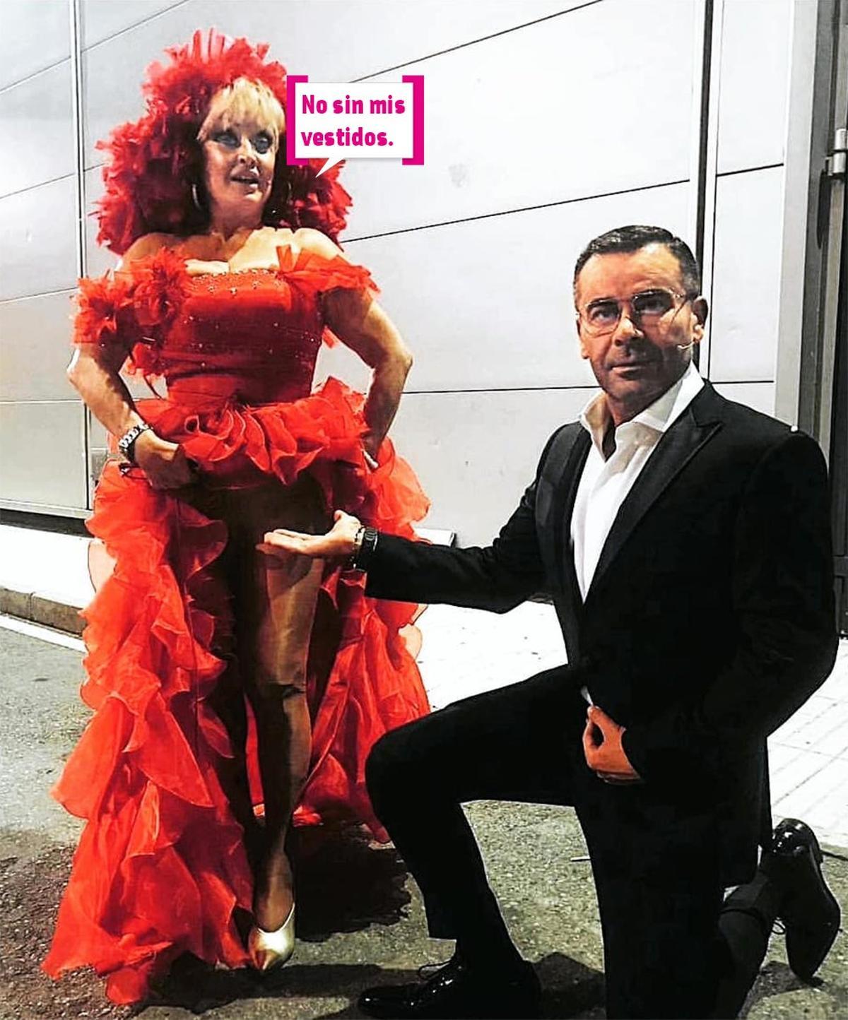 Aramís Fuster y Jorge Javier Vázquez, bocadillo: "No sin mis vestidos"