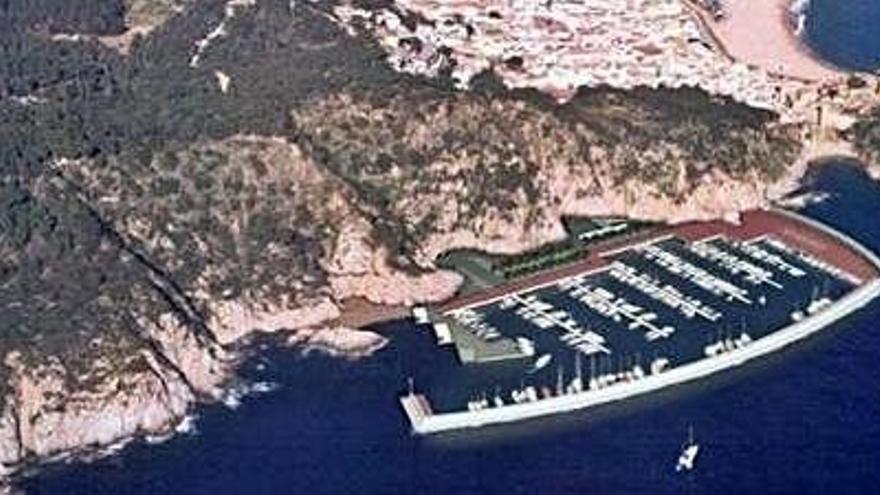 Una recreació del port de Tossa, feta el 2002, quan es va plantejar per primera vegada.