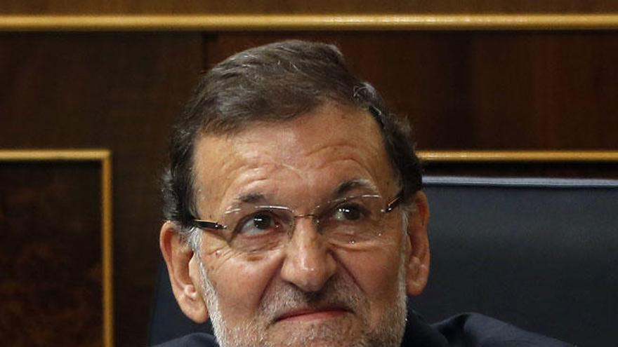 Rajoy ayer en el Congreso.