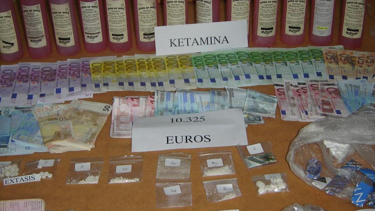 Imagen de archivo de material incautado por tráfico de drogas.