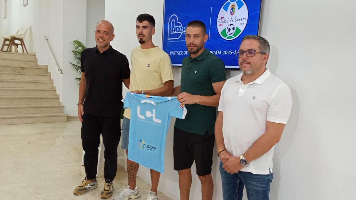 Presentación de la renovación de Nacho Fernández y David Agudo como jugadores del Ciudad de Lucena.