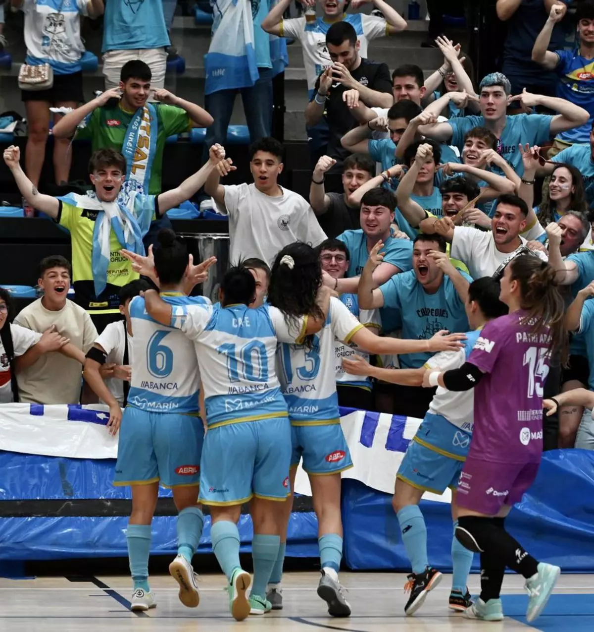 El Marín se aferra a la Primera División con su victoria sobre el Viaxes Amarelle