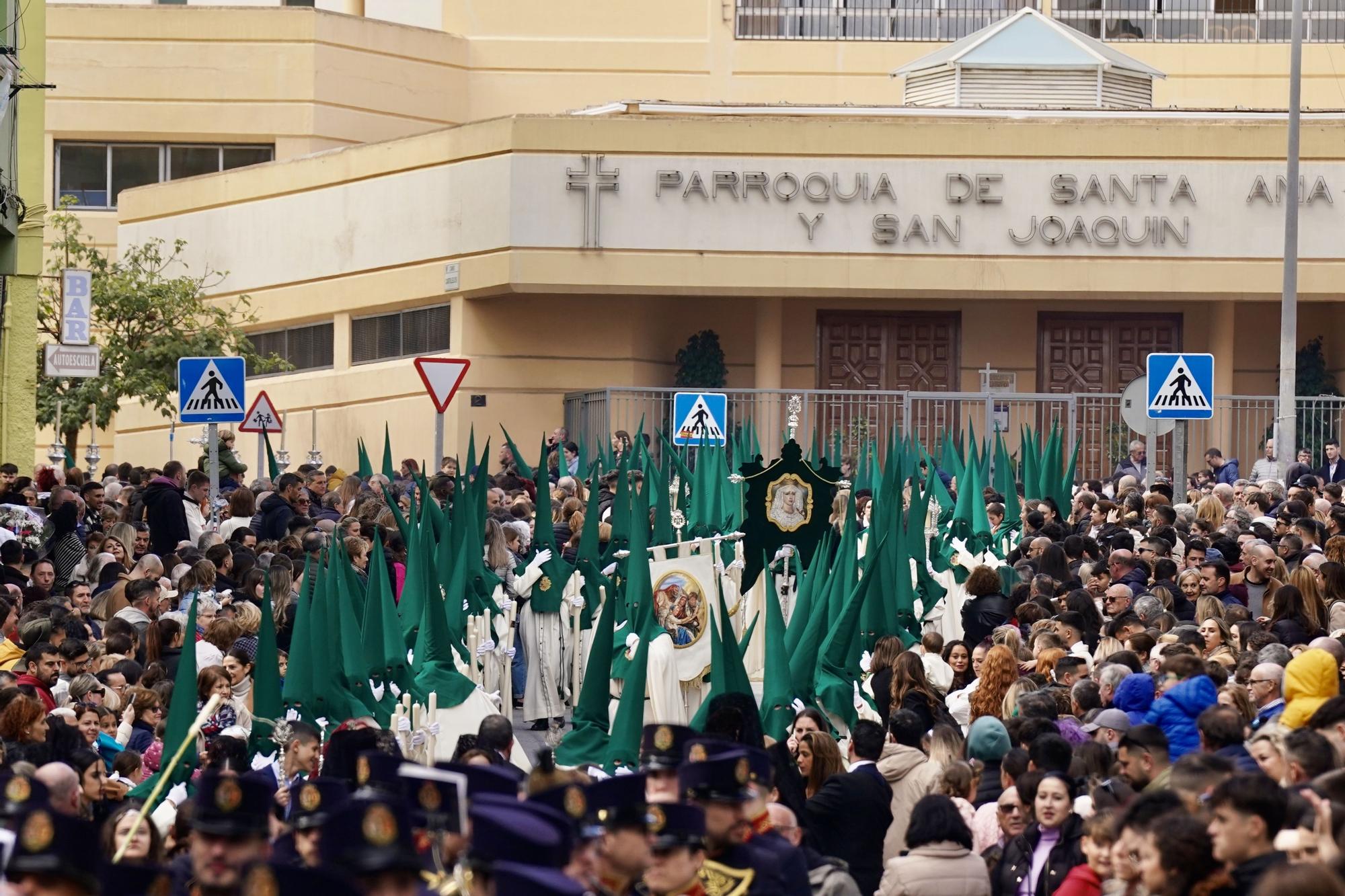 Salida procesional de la Cofradía de Nueva Esperanza, en el Martes Santo de 2024.