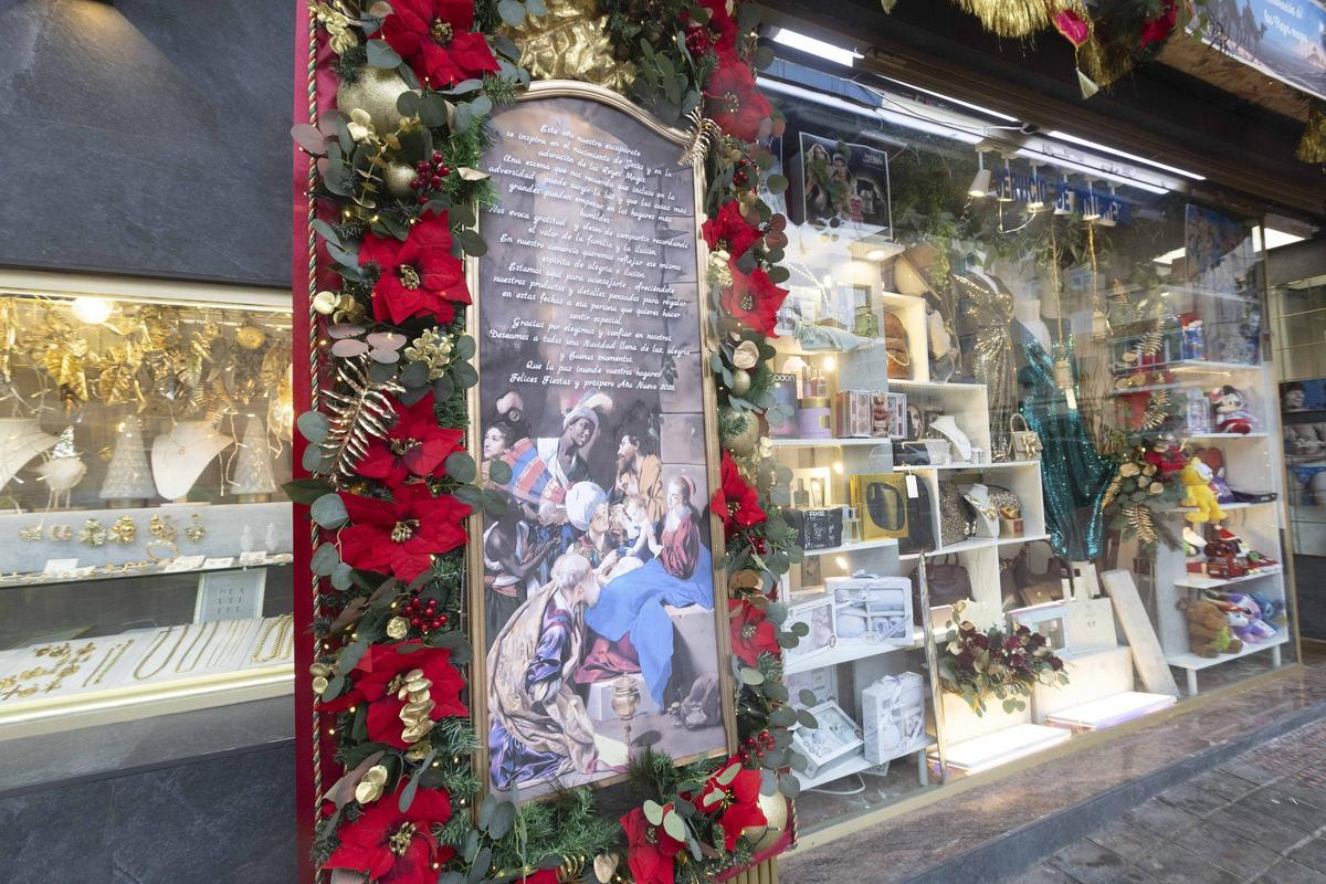 Escaparates navideños en la Zona Norte de Alicante