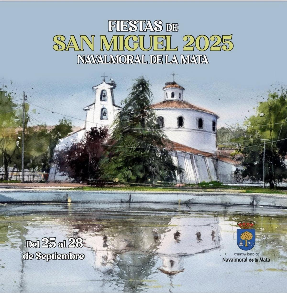Cartel de las Fiestas de San Miguel de Navalmoral de la Mata.