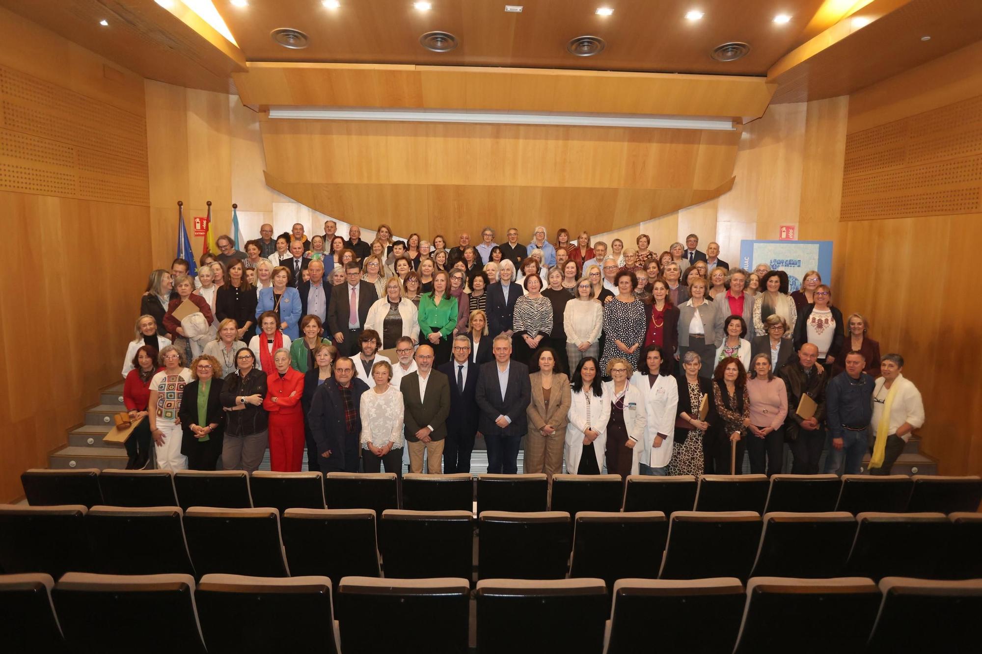 Acto por la jubilación del personal del área sanitaria de A Coruña