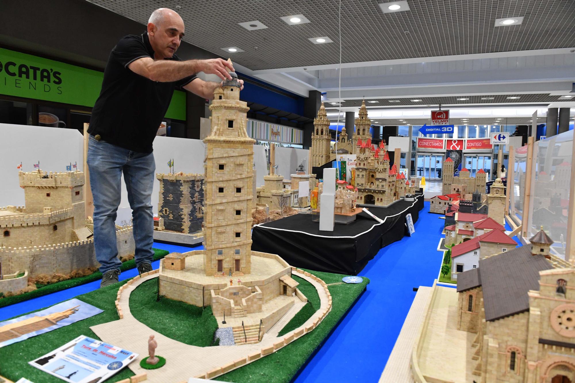 Exposición de réplicas de edificios gallegos hechas con Exin Castillos