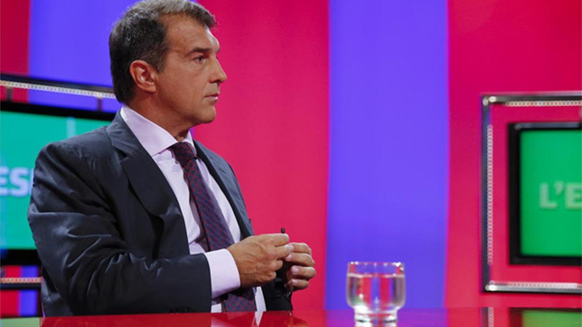 Laporta, en una imagen del segundo debate