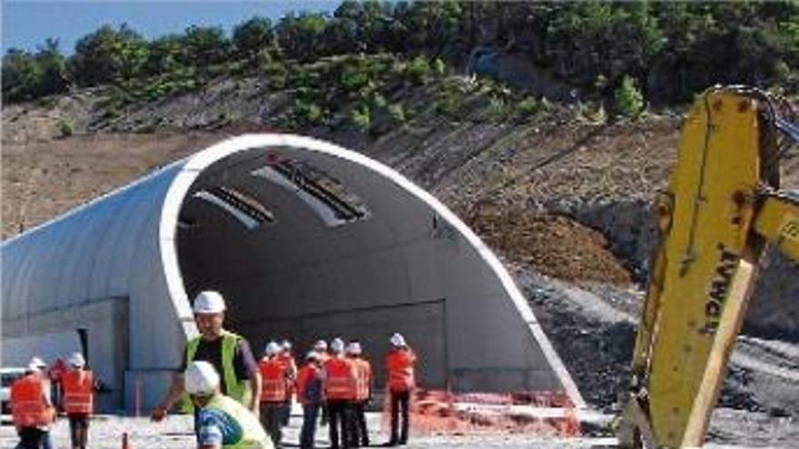 Obres del túnel del TAV, que va construir TP Ferro.