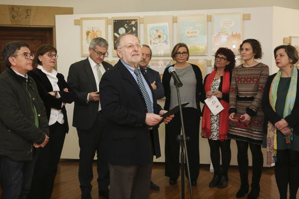 nauguración de la muestra "Imaginar la educación. 50 años con Frato" en el Edificio Histórico.