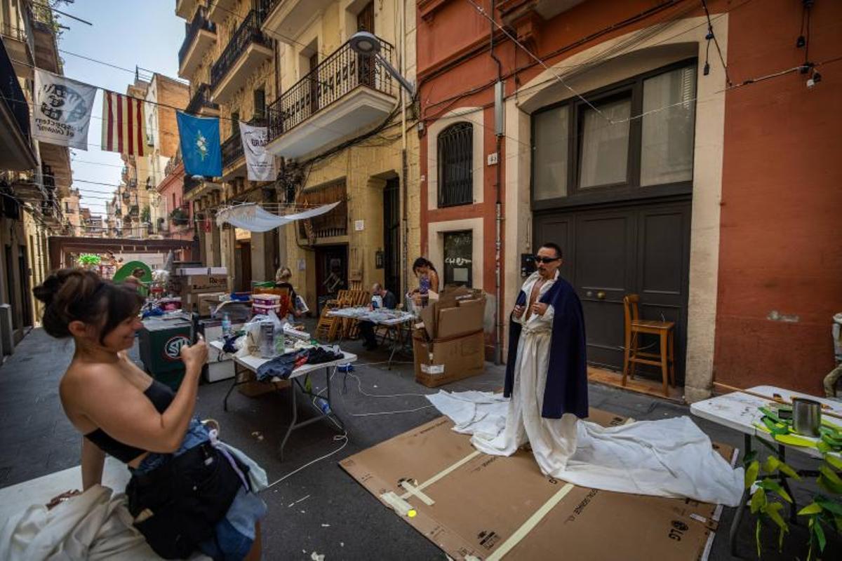 Últimos preparativos de las fiestas de Gracia Últimos preparativos de las fiestas de Gracia