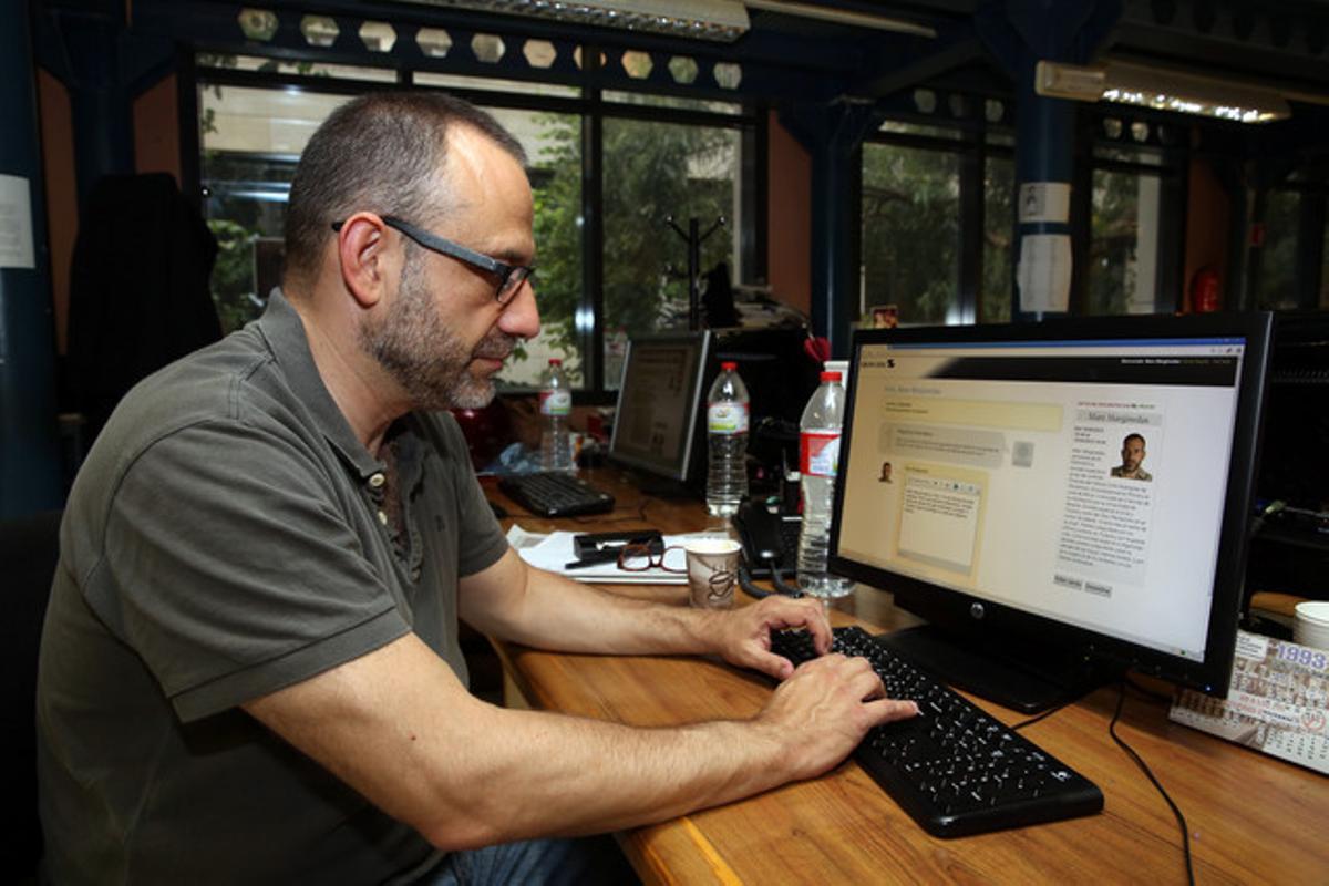 Marc Marginedas, durant una trobada digital amb els lectors d’EL PERIÓDICO.