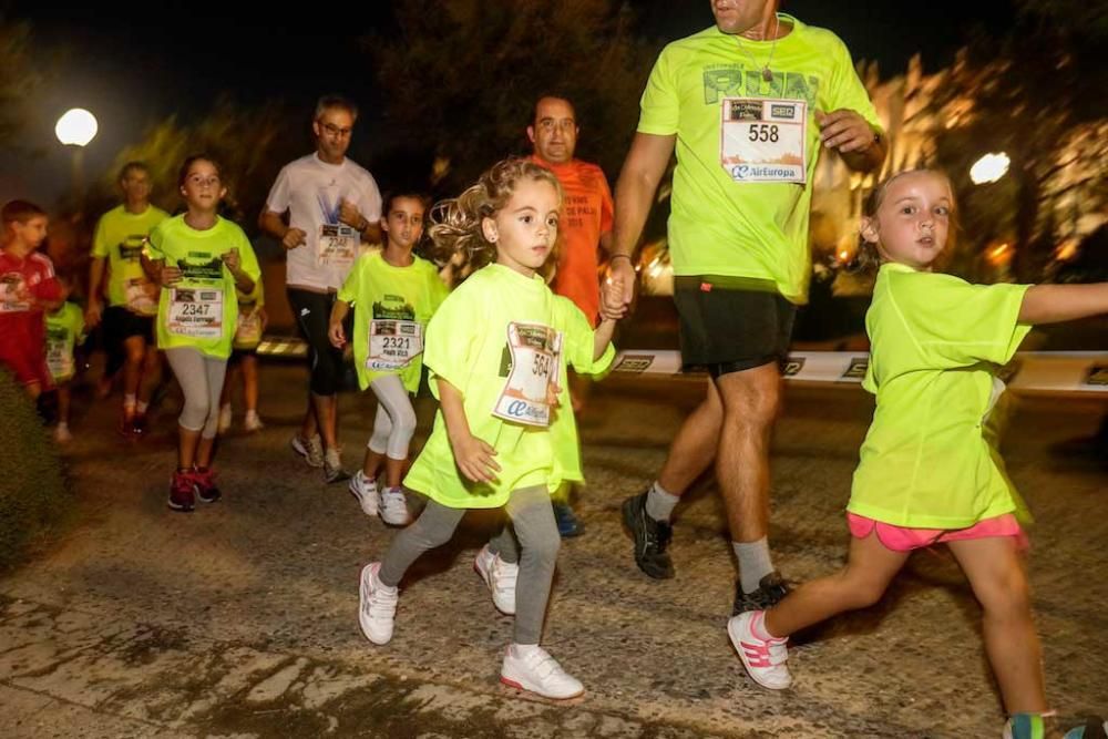 Carrera nocturna en el centro de Palma