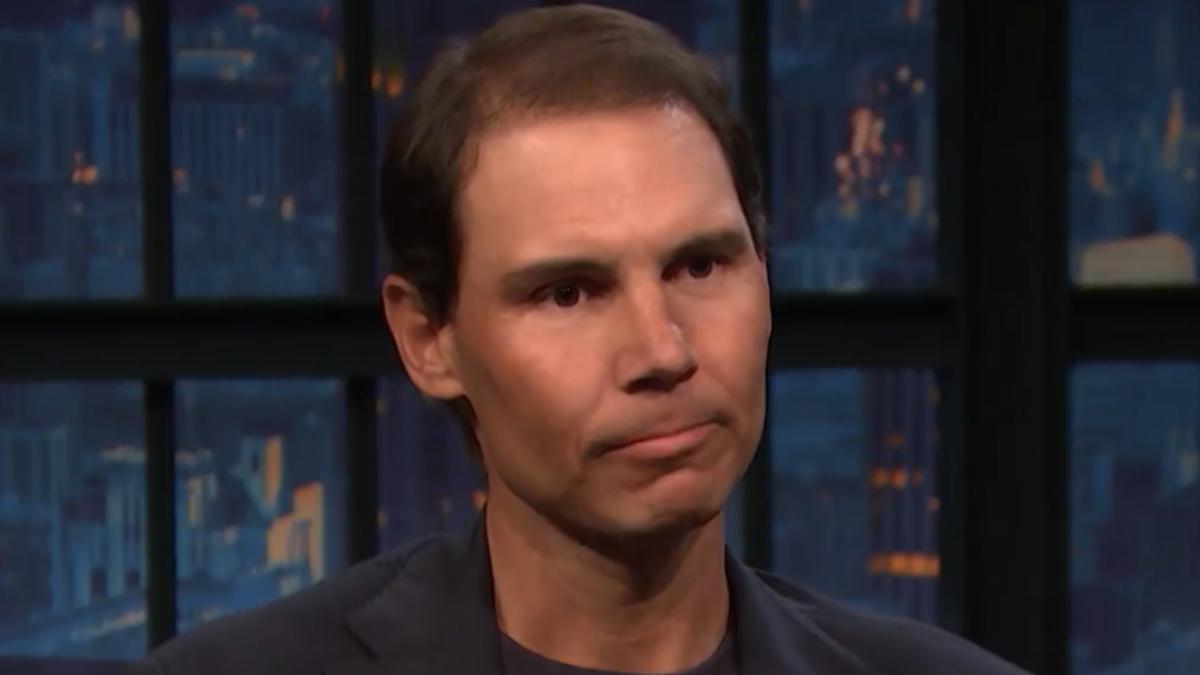 Rafa Nadal en 'Late Night with Seth Meyers'
