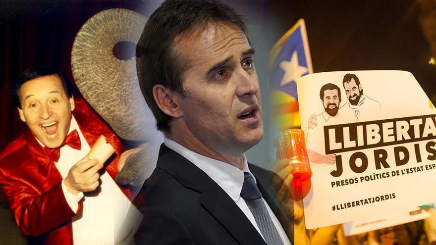 Los Jordis, Lopetegui y Torrebruno, protagonistas en Les Corts