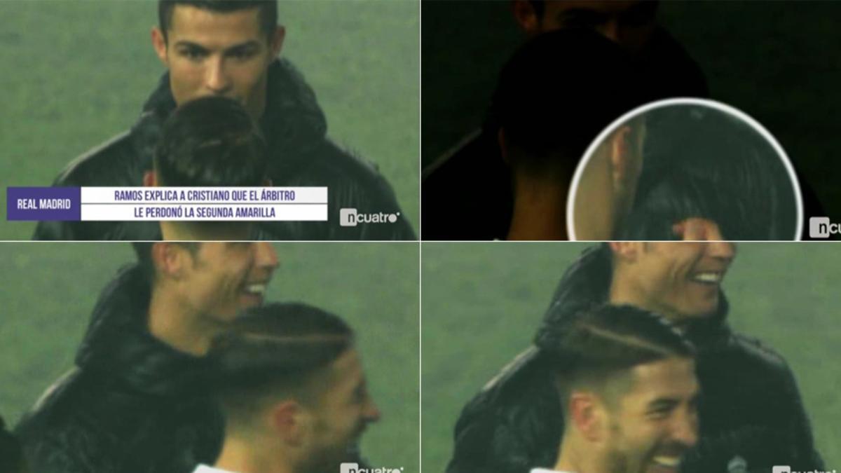 Sergio y Cristiano se lo pasaron en grande con el árbitro