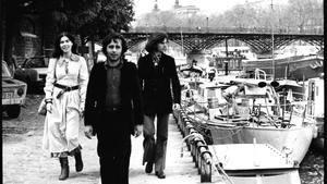 Maria del Mar Bonet, Ovidi Montllor y Toti Soler, en París para el concierto en el Olympia en 1975