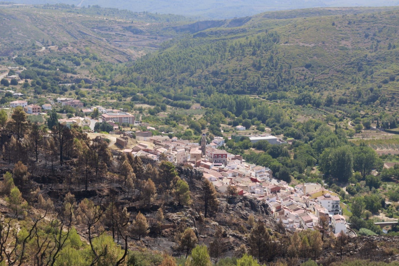 Las consecuencias del incendio de Bejís en Teresa