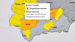 Última hora Aemet: Alerta naranja por calor el jueves y amarilla el miércoles en Andalucía