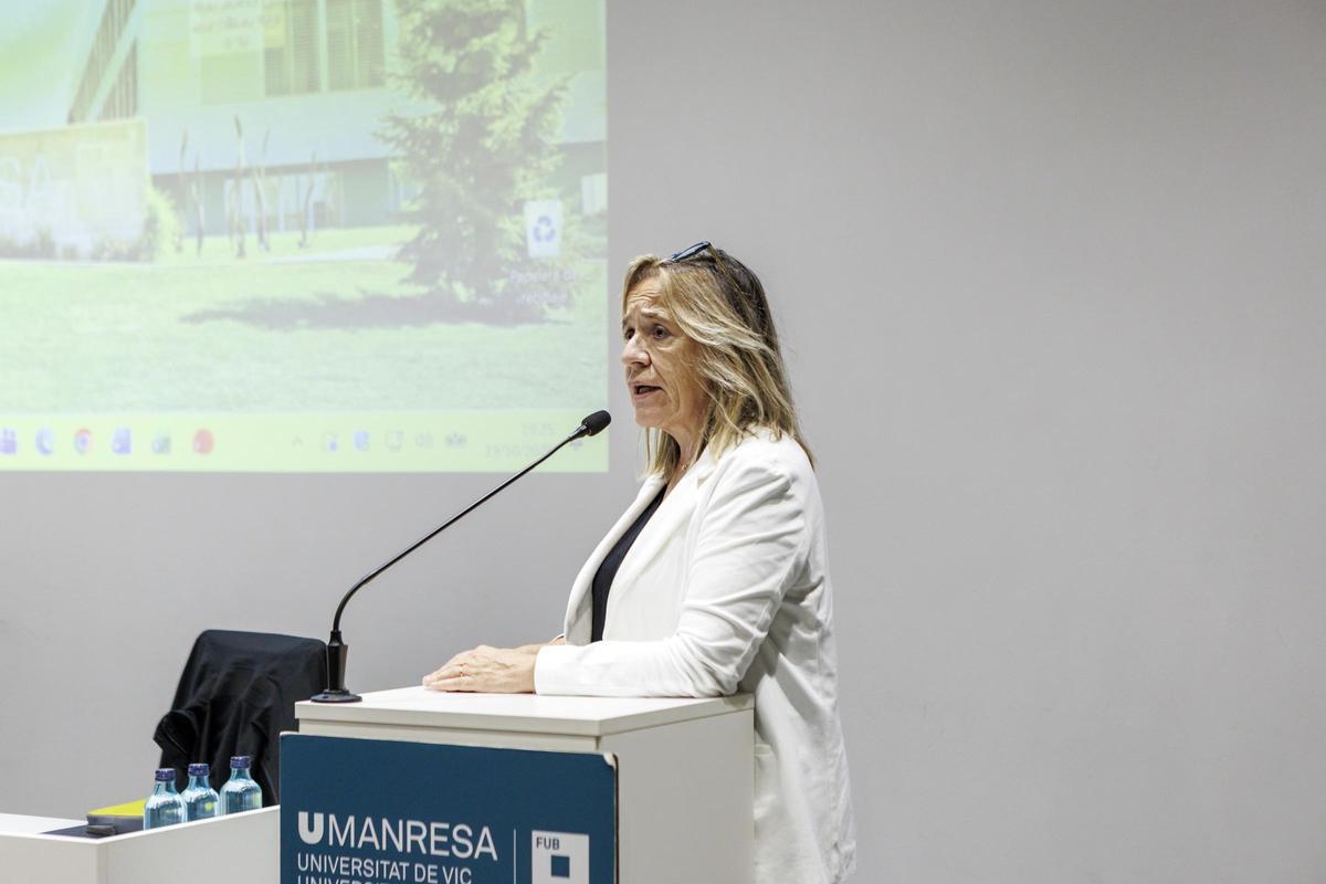 Montserrat Domènech, subdirectora general d'Althaia, durant la seva intervenció