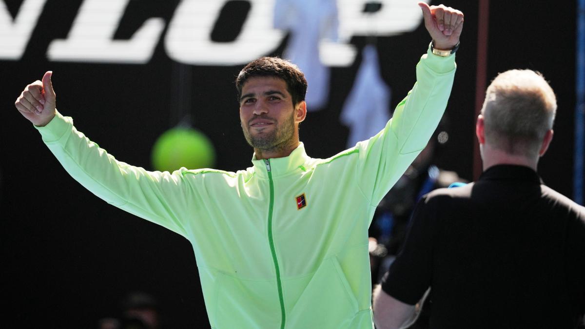 Alcaraz tras el partido con Tommy Paul