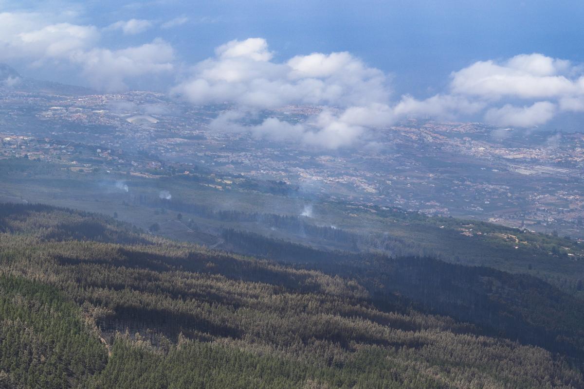 Estabilizado el incendio de Tenerife