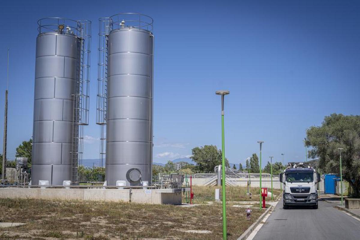 Besòs y depuradora de La Llagosta, que sigue sin funcionar a pleno rendimiento tras el vertido tóxico del sábado