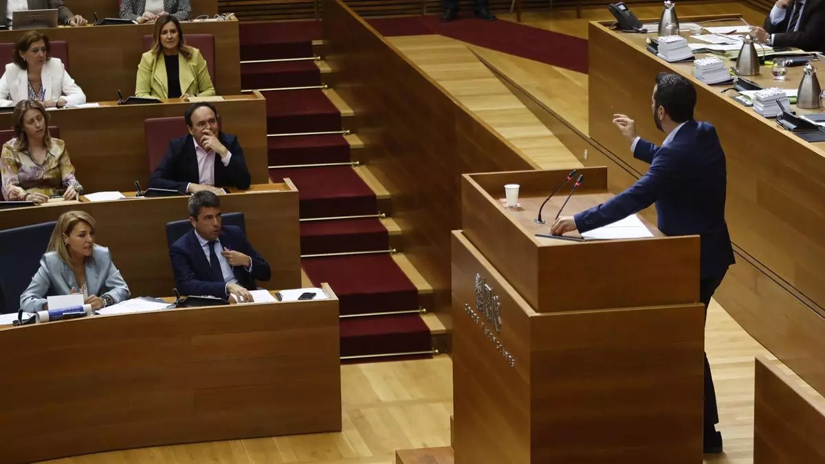 Mazón defiende su atención a las víctimas de la dana y evita cuestionar a Vox pese a la presión de la izquierda