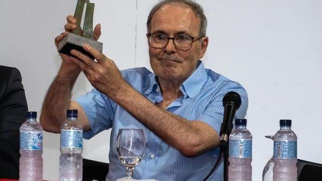 José Alcaraz, en un homenaje en julio de 2022 en Telde