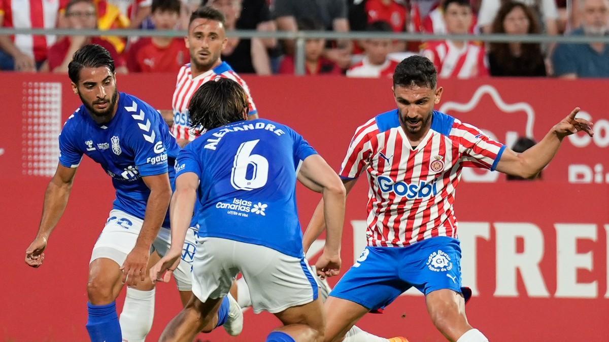 Iván Martín en el partido de ida ante el Tenerife