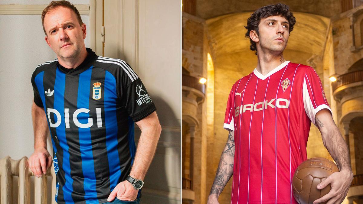 Estas son las camisetas vintage con las que jugarán Oviedo y Sporting