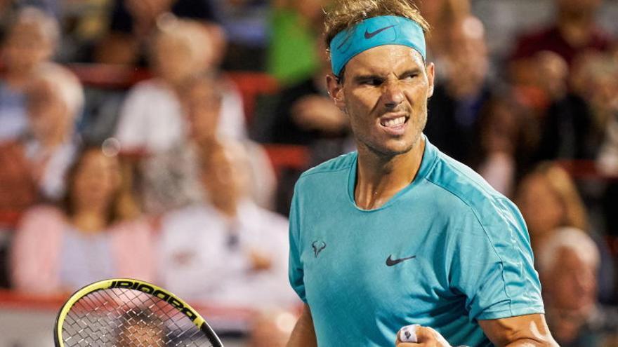 Nadal, a semifinales de Montreal tras deshacerse de un mermado Fognini