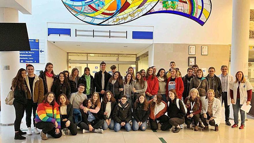 Alumnos de Artà en el Hospital de Manacor