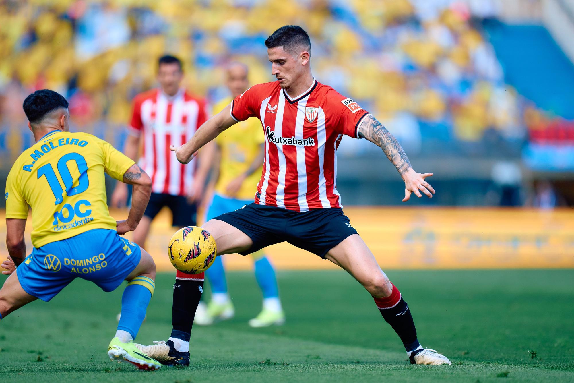 Oigan Sancet of Athletic Club in action during the Spanish league, La Liga EA Sports, football match played between UD Las Palmas and Athletic Club at Estadio Gran Canaria on March 10, 2024, in Las Palmas de Gran Canaria, Spain. AFP7 10/03/2024 ONLY FOR USE IN SPAIN / Gabriel Jimenez / AFP7 / Europa Press;2024;SOCCER;Sport;ZSOCCER;ZSPORT;UD Las Palmas v Athletic Club - La Liga EA Sports;