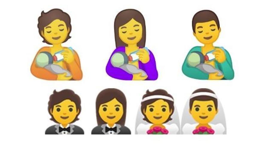 Variantes de género incluidas en &#039;Emoji 13.0&#039;.